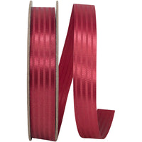 Burgundy Tux Stripe Cooler Ribbon 7/8 Inch for Wreaths