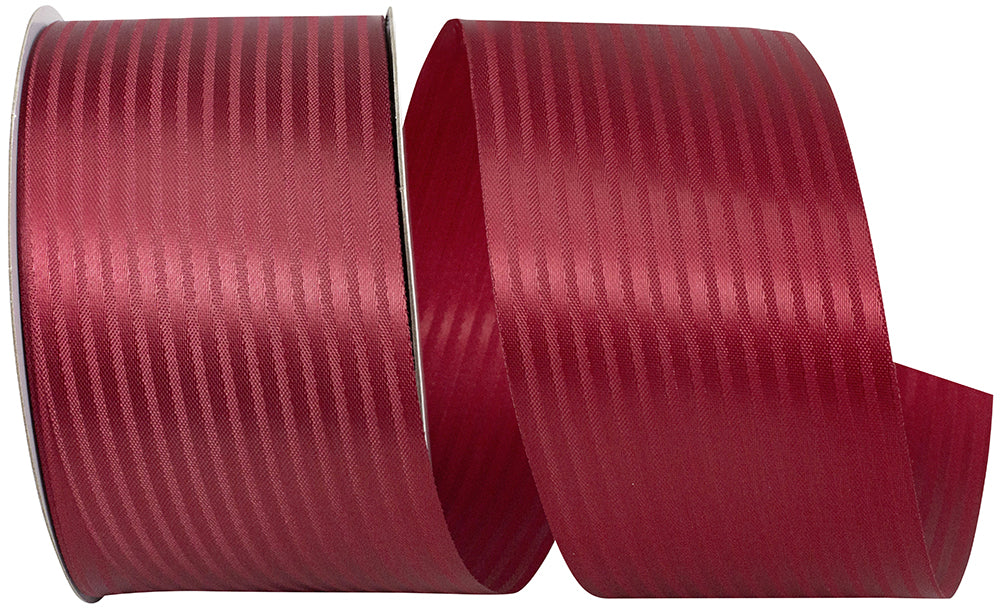Burgundy Tux Stripe Cooler Ribbon 2-1/2 Inch 50 Yards