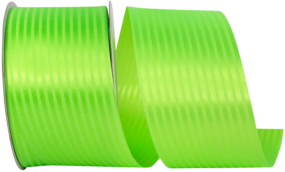 Citrus 2-1 2 Inch Tux Stripe Cooler Ribbon for Wreaths & Bows