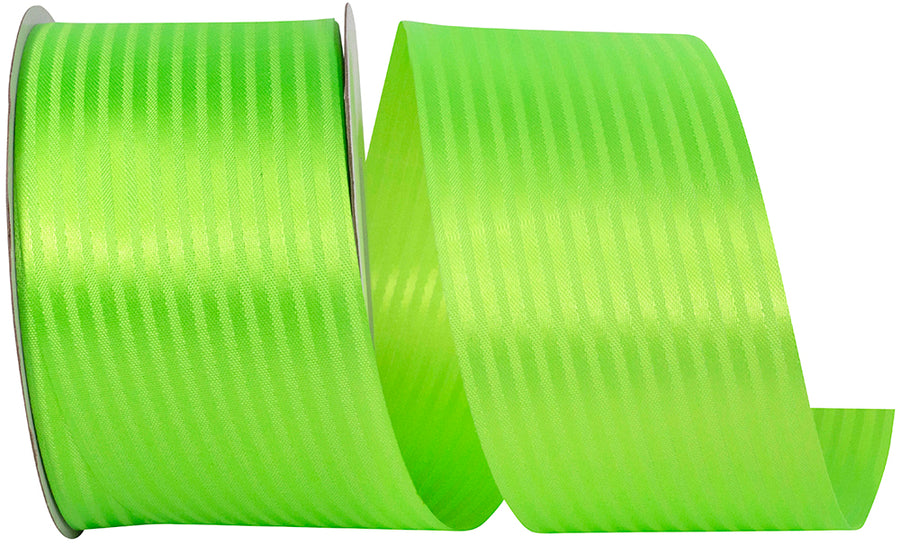 Citrus 2-1 2 Inch Tux Stripe Cooler Ribbon for Wreaths & Bows
