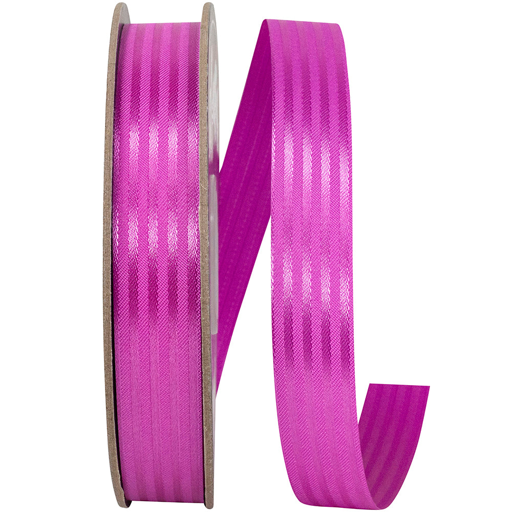 Fuchsia 7 8 Inch Tux Stripe Cooler Ribbon for Wreaths & Bows