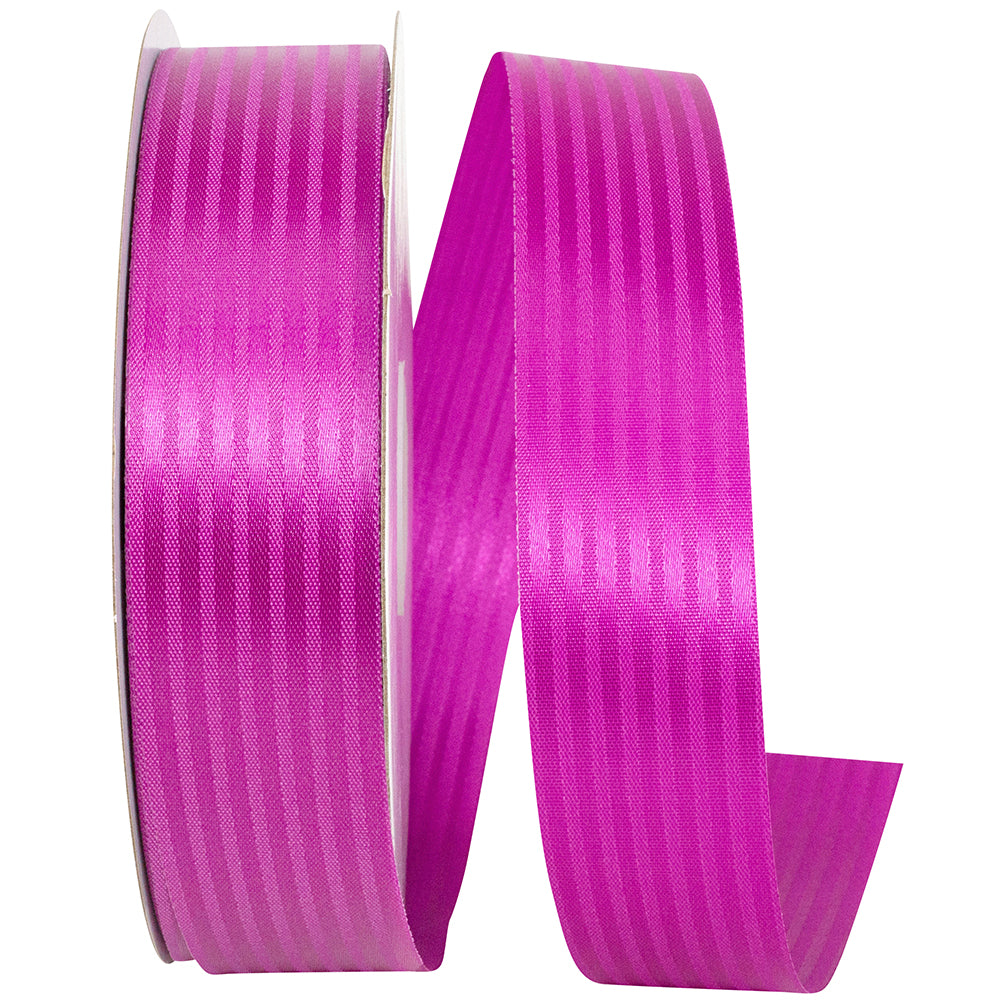 Fuchsia 1-3 8 Inch Tux Stripe Cooler Ribbon for Wreaths & Bows