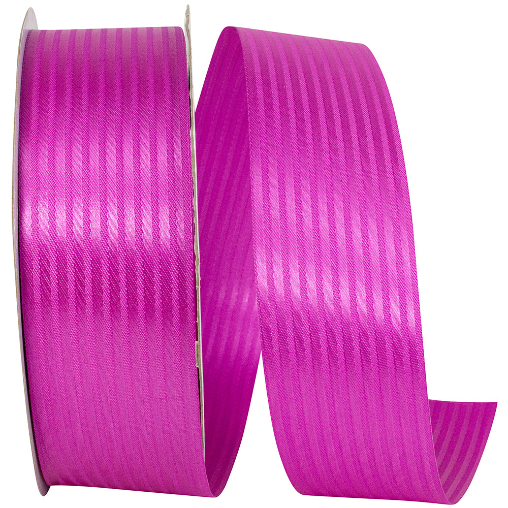 Fuchsia 1-7 8 Inch Tux Stripe Cooler Ribbon for Wreaths & Bows