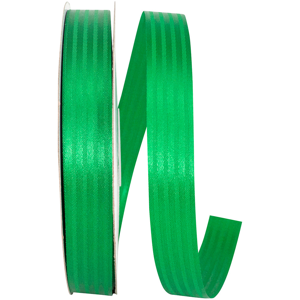 Emerald 7 8 Inch Tux Stripe Cooler Ribbon for Wreaths & Bows