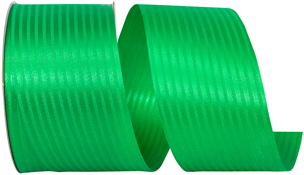 Emerald 2-1 2 Inch Tux Stripe Cooler Ribbon for Wreaths & Bows