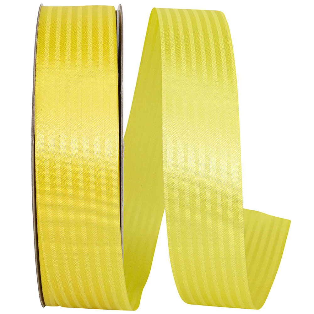 Yellow 1-3 8 Inch Tux Stripe Cooler Ribbon for Wreaths & Bows