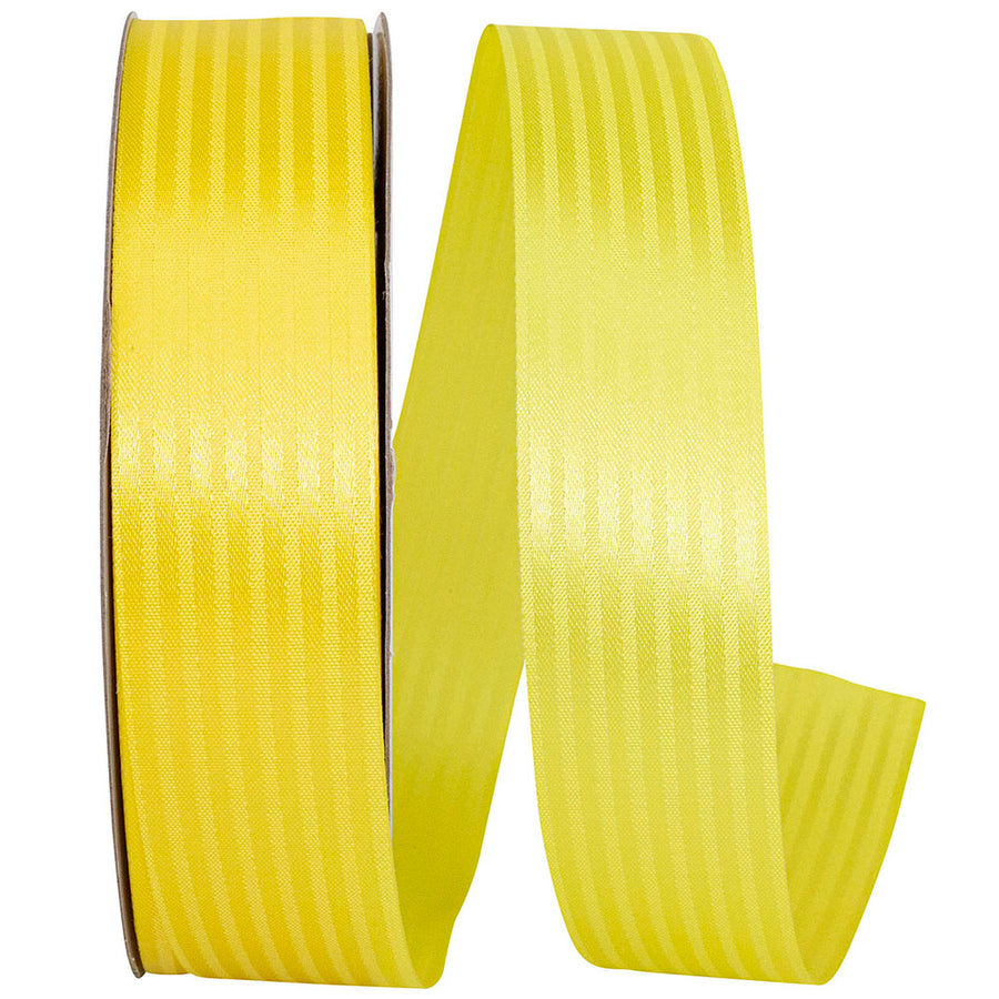 Yellow 1-3 8 Inch Tux Stripe Cooler Ribbon for Wreaths & Bows