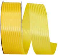 Yellow 1-7 8 Inch Tux Stripe Cooler Ribbon for Wreaths & Bows