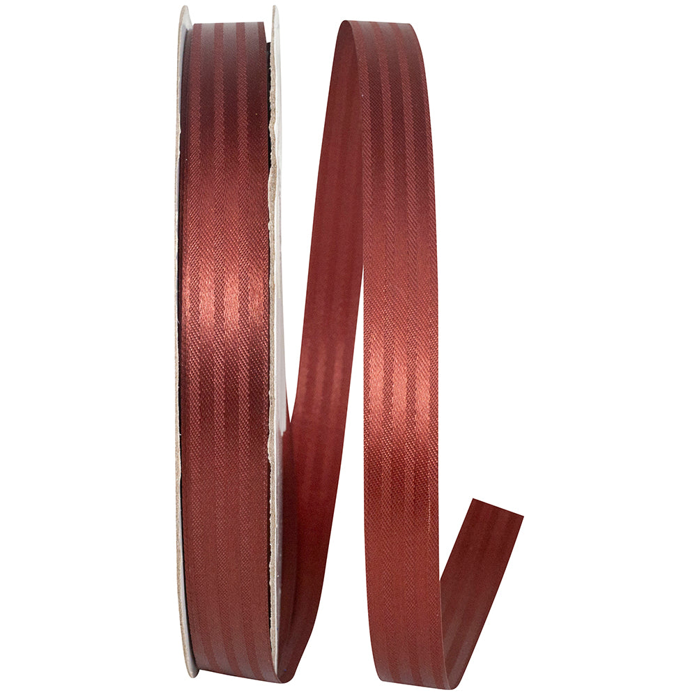 Chocolate 5 8 Inch Tux Stripe Cooler Ribbon for Wreaths & Bows