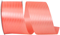 Coral 2-1 2 Inch Tux Stripe Cooler Ribbon for Wreaths & Bows