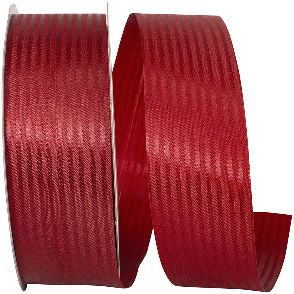 Scarlet Tux Stripe Cooler Ribbon 1-7/8 Inch 100 Yards