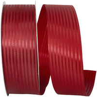 Scarlet Tux Stripe Cooler Ribbon 1-7/8 Inch 100Yds