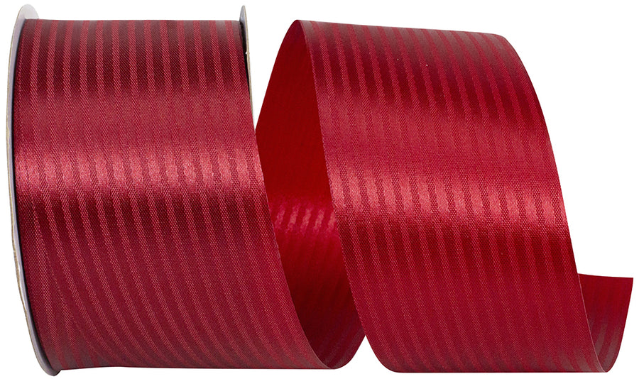 Scarlet Tux Stripe Cooler Ribbon 2-1/2 Inch for Wreaths