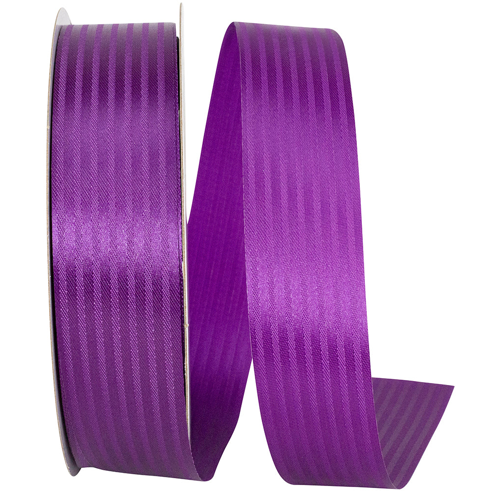 Plum 1-3 8 Inch Tux Stripe Cooler Ribbon for Wreaths & Bows