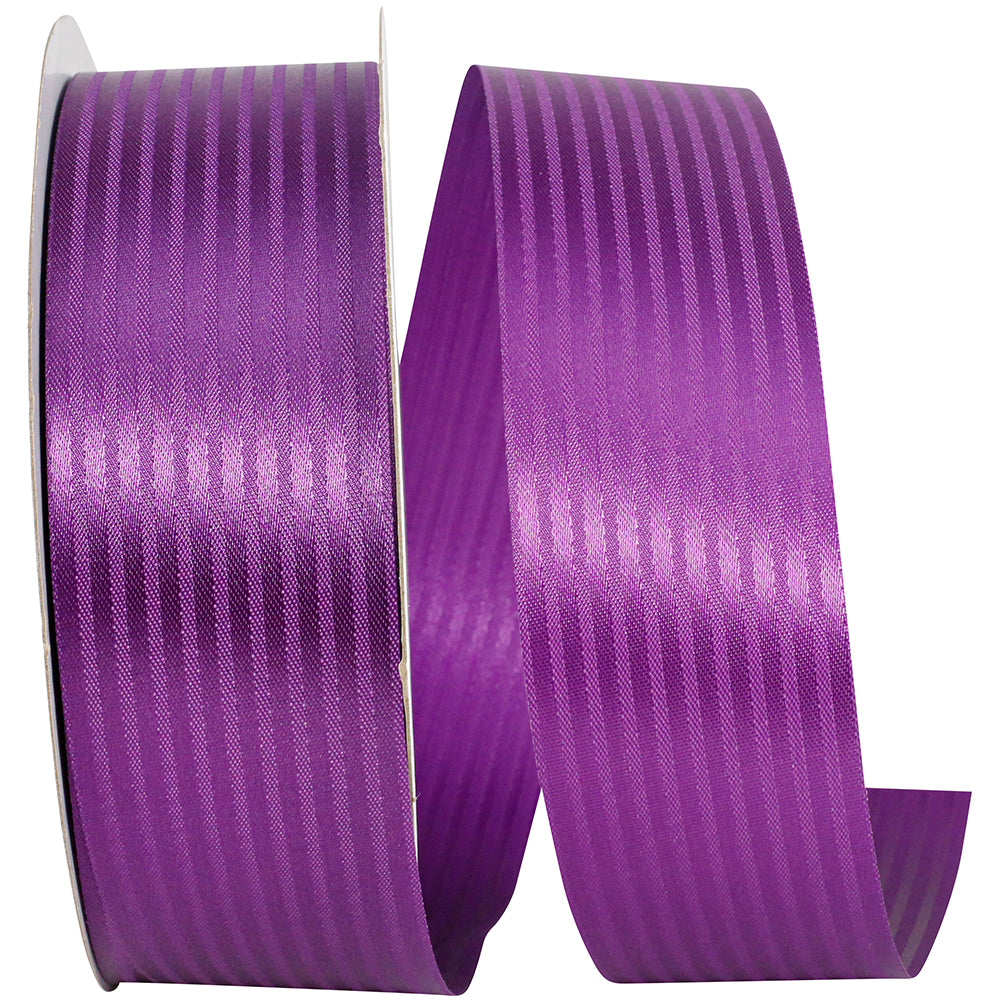 Plum 1-7 8 Inch Tux Stripe Cooler Ribbon for Wreaths & Bows