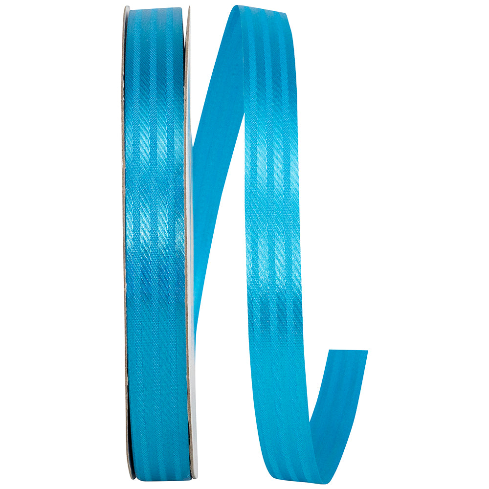 Turquoise Tux Stripe Cooler Ribbon 5/8 Inch for Wreaths