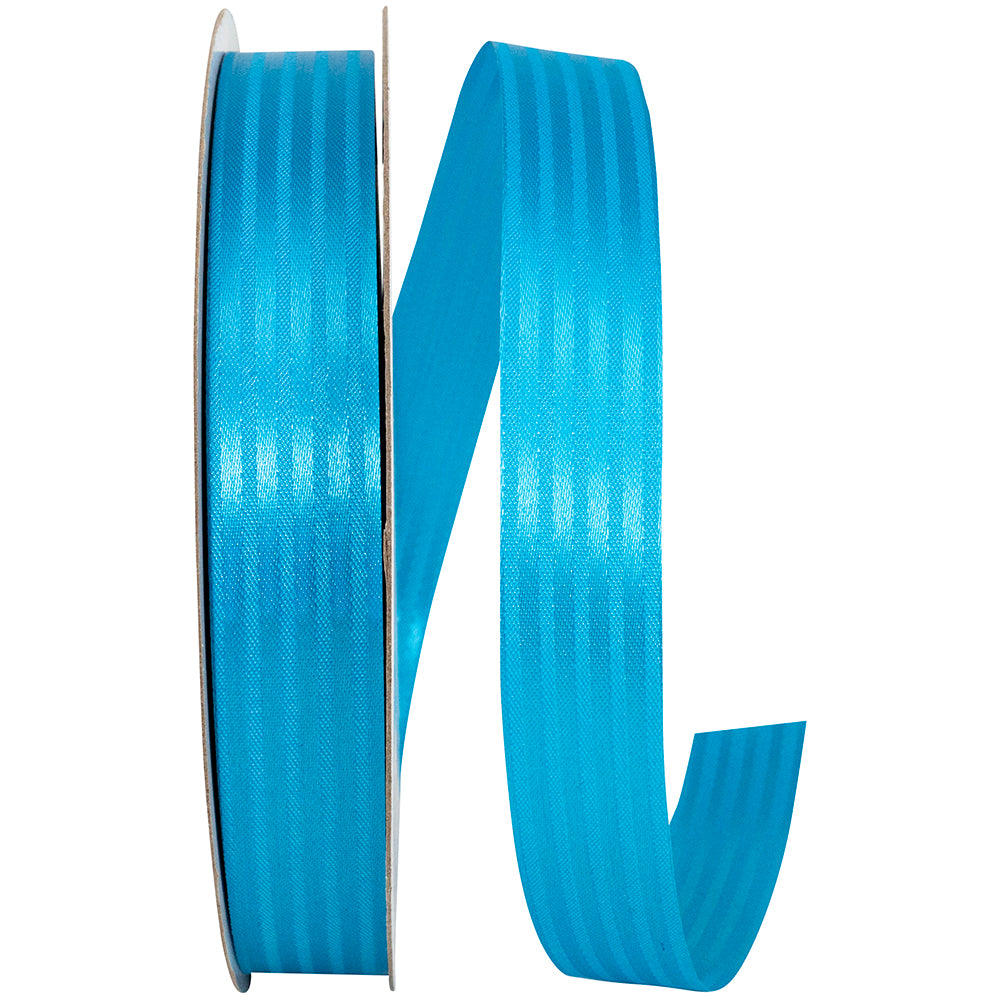 Turquoise Tux Stripe Cooler Ribbon 7/8 Inch for Bows