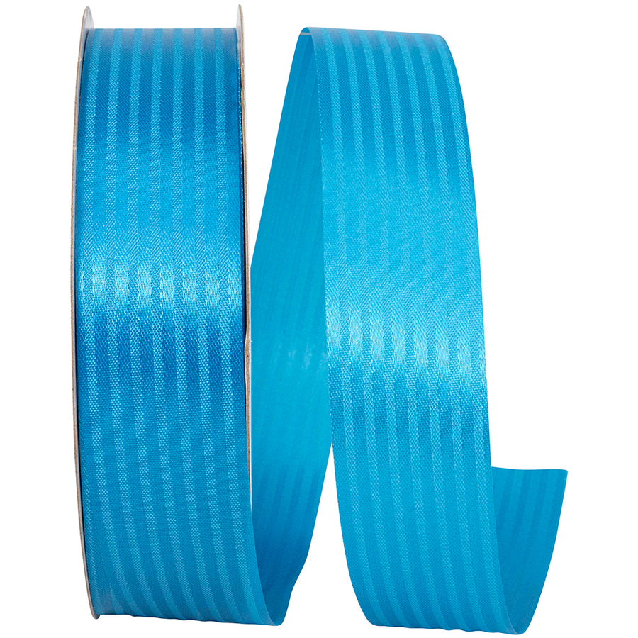Turquoise Tux Stripe Cooler Ribbon 1-3/8 Inch for Bows