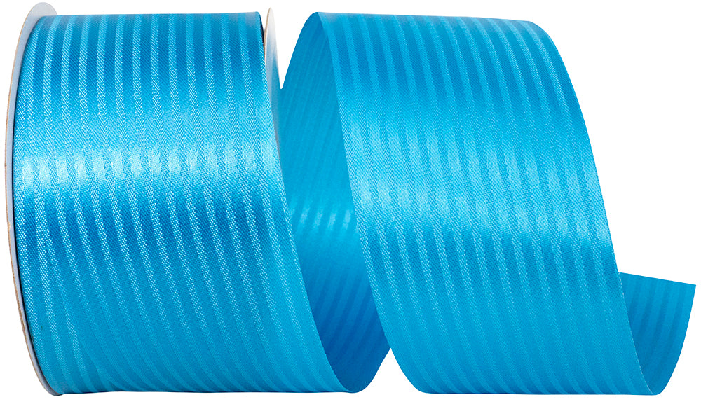 Turquoise Tux Stripe Cooler Ribbon 2-1/2 Inch for Bows