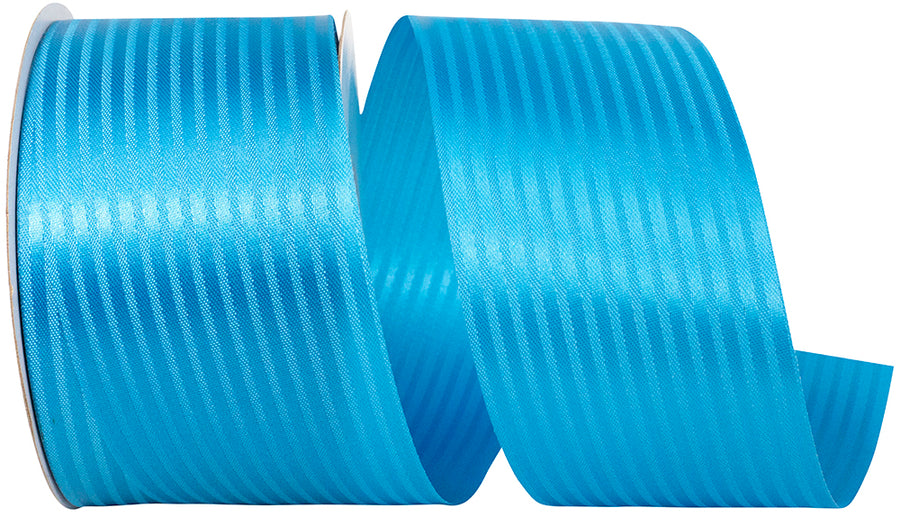 Turquoise Tux Stripe Cooler Ribbon 2-1/2 Inch for Bows