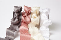 1.5 Inch Solid Chevron Ribbon with Wired Woven Edge