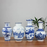 Classic Antique Chinese Blue and White Ceramic Vase-3