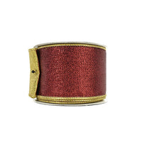 RIBBON METALLIC MESH 2.5X10YDS RUBY