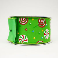 RIBBON BRIGHT TREATS 2.5X10YDS LIME