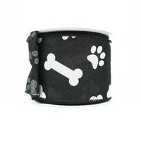 RIBBON PAW BONE PRINT 2.5X10YDS BLACK