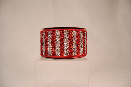RIBBON MET MESH STRIPE 2.5X10