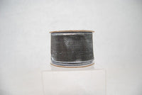 RIBBON METALLIC DUPION 2.5X10YDS GRAY