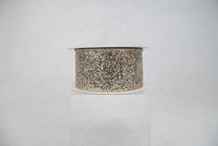 RIBBON GLITTER MAGIC 2.5X10YDS PLATINUM