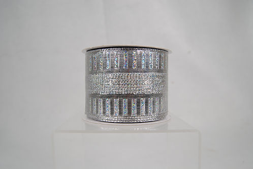 RIBBON METALLIC REEL 2.5X25 SILVER