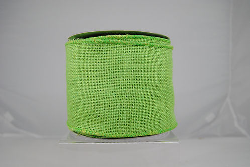 RIBBON DYE BURLAP 4X10 GREEN