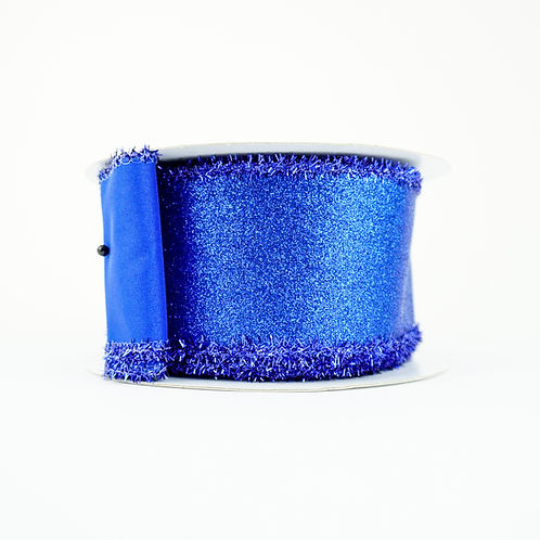 RIBBON 2.5" X 10YDS SHIMMER GLITTER TINSEL ( 7 COLORS )