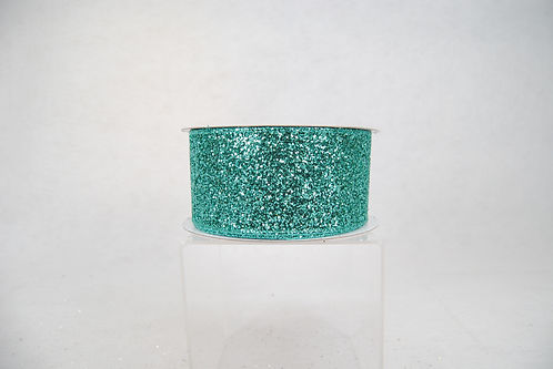 RIBBON GLITTER MAGIC 2.5X10YDS TEAL