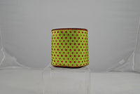 RIB POLKA DOTS 4X10 LIME/RED