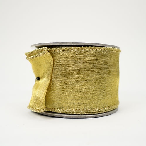 RIBBON DOUBLE SHEER 2.5X10YDS GOLD