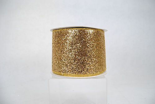RIBBON GLITTER MAGIC 4X10YDS GOLD