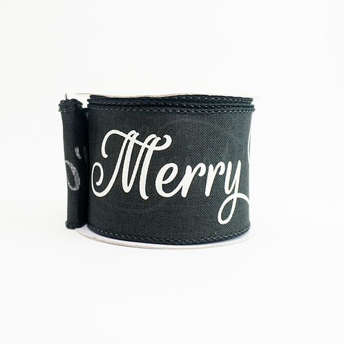 RIBBON 2.5X10YDS MERRY CHRISTMAS YALL (2 COLORS)