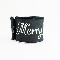 RIBBON 2.5X10YDS MERRY CHRISTMAS YALL (2 COLORS)
