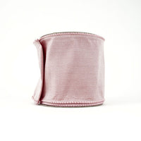 RIBBON TAFFETA WIRED ROSE 4X10YDS