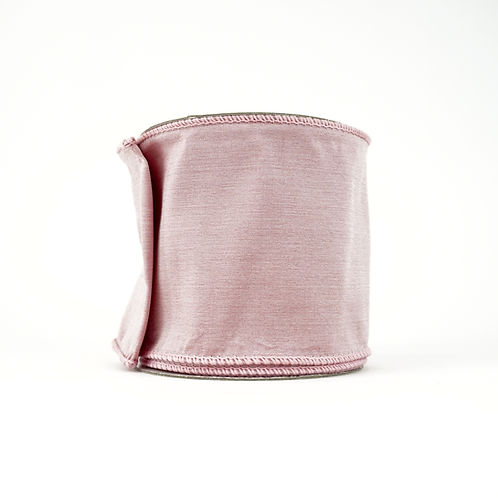 RIBBON TAFFETA WIRED ROSE 4X10YDS