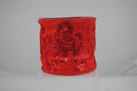 RIBBON 4X10YDS JEWEL DIAMOND RED