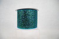 RIBBON GLITTER MAGIC 4X10YDS PEACOCK