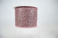 RIBBON GLITTER MAGIC 4X10YDS DUSTY ROSE