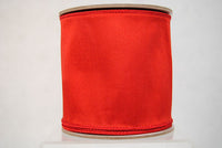 RIBBON TAFFETA WIRED 4X10YDS RED