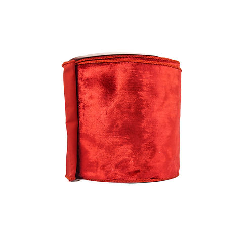 RIBBON 6" X 10YDS ROYAL VELVET RED