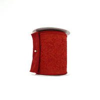 RIBBON VELVET FILIGREE 4X5YDS RED