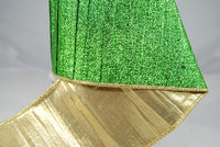 RIBBON PLEATED MET 4X10 LIME